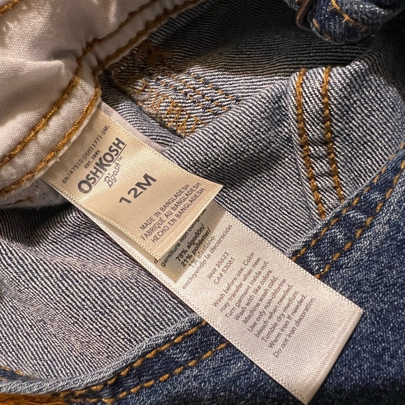 OshKosh B'gosh Blue Denim Overalls for Kids - Picture 8 of 8